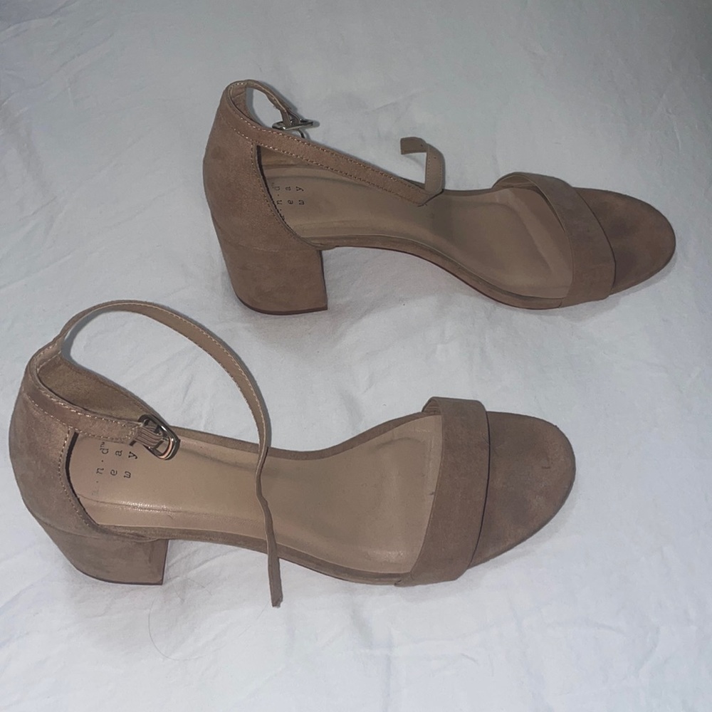 Tan Block Heels